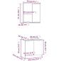Preview: 2-tlg. Badmöbel-Set Weiß Holzwerkstoff