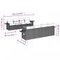 Preview: 9-tlg. Garten-Sofagarnitur mit Kissen Grau Poly Rattan