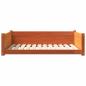 Preview: Hundebett Wachsbraun 105,5x75,5x28 cm Massivholz Kiefer