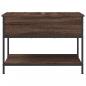 Preview: Couchtisch Braun Eichen-Optik 70x50x50 cm Holzwerkstoff Metall
