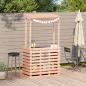 Preview: Gartenbar mit Dach 112,5x57x195,5 cm Massivholz Kiefer