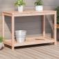 Preview: ARDEBO.de - Pflanztisch mit Ablage 108x50x75 cm Massivholz Douglasie