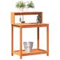 Preview: Pflanztisch mit Ablagen Braun 82,5x50x109,5cm Massivholz Kiefer