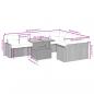 Preview: 10-tlg. Garten-Sofagarnitur mit Kissen Schwarz Poly Rattan