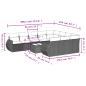 Preview: 11-tlg. Garten-Sofagarnitur mit Kissen Schwarz Poly Rattan