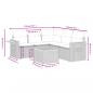 Preview: 6-tlg. Garten-Sofagarnitur mit Kissen Schwarz Poly Rattan