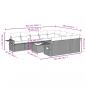 Preview: 11-tlg. Garten-Sofagarnitur mit Kissen Schwarz Poly Rattan