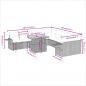 Preview: 11-tlg. Garten-Sofagarnitur mit Kissen Schwarz Poly Rattan