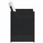 Preview: 5-tlg. Garten-Essgruppe mit Kissen Schwarz Poly Rattan