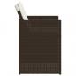 Preview: 5-tlg. Garten-Essgruppe mit Kissen Braun Poly Rattan