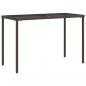 Preview: 5-tlg. Garten-Essgruppe mit Kissen Braun Poly Rattan