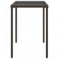 Preview: 5-tlg. Garten-Essgruppe mit Kissen Braun Poly Rattan