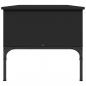 Preview: Couchtisch Schwarz 100x50x45 cm Holzwerkstoff und Metall