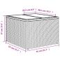 Preview: 10-tlg. Garten-Sofagarnitur mit Kissen Beige Poly Rattan