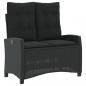 Preview: 4-tlg. Garten-Essgruppe mit Kissen Schwarz Poly Rattan