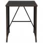 Preview: 3-tlg. Bistro-Set mit Kissen Braun Poly Rattan