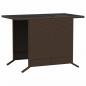 Preview: 3-tlg. Bistro-Set mit Kissen Braun Poly Rattan