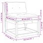 Preview: Gartensofas mit Kissen 2 Stk. Massivholz Douglasie