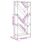 Preview: Bücherregal Sonoma-Eiche 79x30x180 cm Holzwerkstoff und Metall