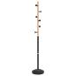 Preview: Garderobenständer Schwarz 177 cm Pulverbeschichtetes Eisen