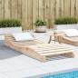 Preview: ARDEBO.de - Sonnenliege 205x80x31,5 cm Massivholz Kiefer