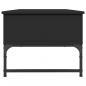 Preview: Couchtisch Schwarz 100x50x40 cm Holzwerkstoff und Metall