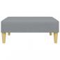 Preview: Fußhocker Hellgrau 77x55x31 cm Stoff