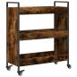 Preview: Küchenwagen Räuchereiche 70x30x82 cm Holzwerkstoff