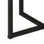 Preview: Couchtisch 45x45x35 cm Massivholz Akazie und Eisen