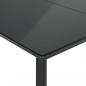 Preview: 7-tlg. Garten-Essgruppe mit Kissen Schwarz Poly Rattan