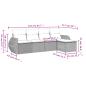 Preview: 5-tlg. Garten-Sofagarnitur mit Kissen Beige Poly Rattan