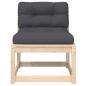 Preview: Gartensofa mit Kissen Massivholz Kiefer