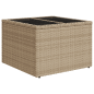 Preview: 9-tlg. Garten-Sofagarnitur mit Kissen Beige Poly Rattan