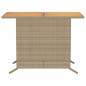 Preview: 3-tlg. Bistro-Set mit Kissen Beige Poly Rattan