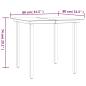 Preview: 3-tlg. Garten-Essgruppe mit Kissen Beige Poly Rattan