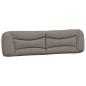 Preview: Bettgestell mit LED Taupe 200x200 cm Stoff