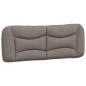 Preview: Bettgestell mit LED Taupe 140x200 cm Stoff