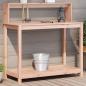 Preview: ARDEBO.de - Pflanztisch mit Ablagen 108x50x109,5 cm Massivholz Douglasie