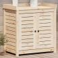 Preview: ARDEBO.de - Pflanztisch mit Ablagen 82,5x50x86,5 cm Massivholz Kiefer