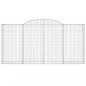 Preview: Gabionen mit Hochbogen 11 Stk 300x50x140/160cm Verzinktes Eisen