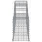 Preview: Gabionen mit Hochbogen 7 Stk. 300x30x40/60 cm Verzinktes Eisen