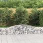 Preview: ARDEBO.de - Gabionen mit Hochbogen 9 Stk. 400x30x40/60 cm Verzinktes Eisen