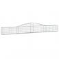 Preview: Gabionen mit Hochbogen 9 Stk. 400x30x40/60 cm Verzinktes Eisen