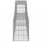 Preview: Gabionen mit Hochbogen 9 Stk. 400x30x40/60 cm Verzinktes Eisen
