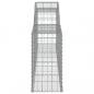 Preview: Gabionen mit Hochbogen 20 Stk. 300x30x60/80 cm Verzinktes Eisen
