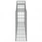 Preview: Gabionen mit Hochbogen 17 Stk. 300x30x80/100cm Verzinktes Eisen