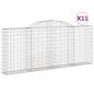 Preview: Gabionen mit Hochbogen 11 Stk 300x30x120/140cm Verzinktes Eisen