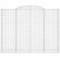 Preview: Gabionen mit Hochbogen 5 Stk. 300x50x220/240cm Verzinktes Eisen