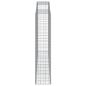 Preview: Gabionen mit Hochbogen 5 Stk. 300x50x220/240cm Verzinktes Eisen