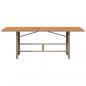 Preview: Gartentisch mit Akazienholz-Platte 190x80x74 cm Poly Rattan